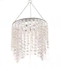 Lampara con Perlas Transparentes