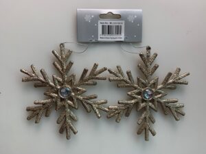 COPO DE NIEVE X2 DE  14X12X1CM