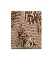 Cinta Alambrada 2.5"*10Y Natural/Café/Blanco