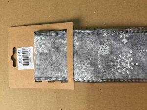 CINTA ALAMBRADA 2.5" X 10 YDS PLATA