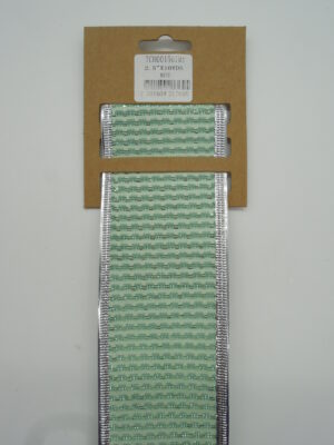 CINTA ALAMBRADA DE  2.5"X10YDS MENTA