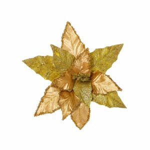 FLOR ARTIFICIAL DE 34 CM DORADO