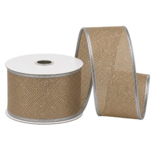CINTA ALAMBRADA 2.5" X 10 YDS DORADO